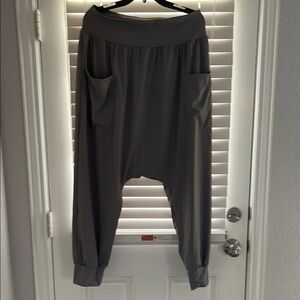 HALARA Gray Harem Pants with a jogger ankle NWT size large